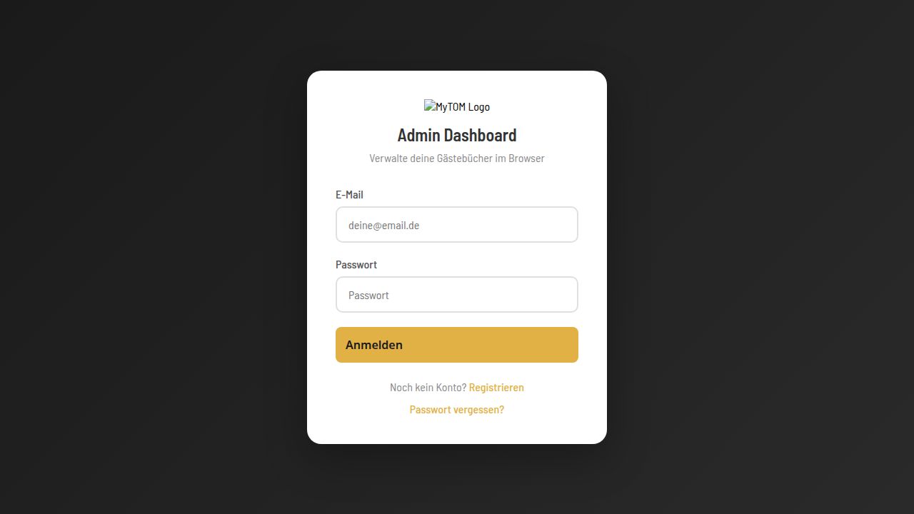 Admin Dashboard Login